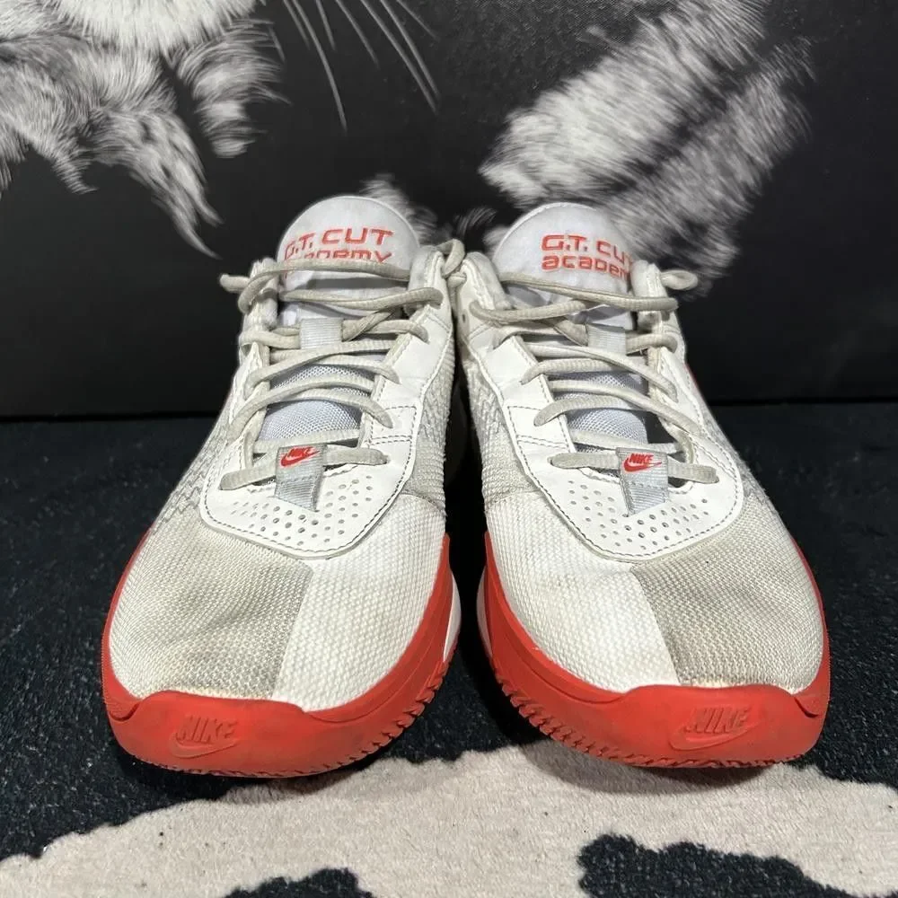 Nike Zoom GT Cut Academy FB2599-101 Athletic Sneaker Men's 9.5 White Mesh Sports
